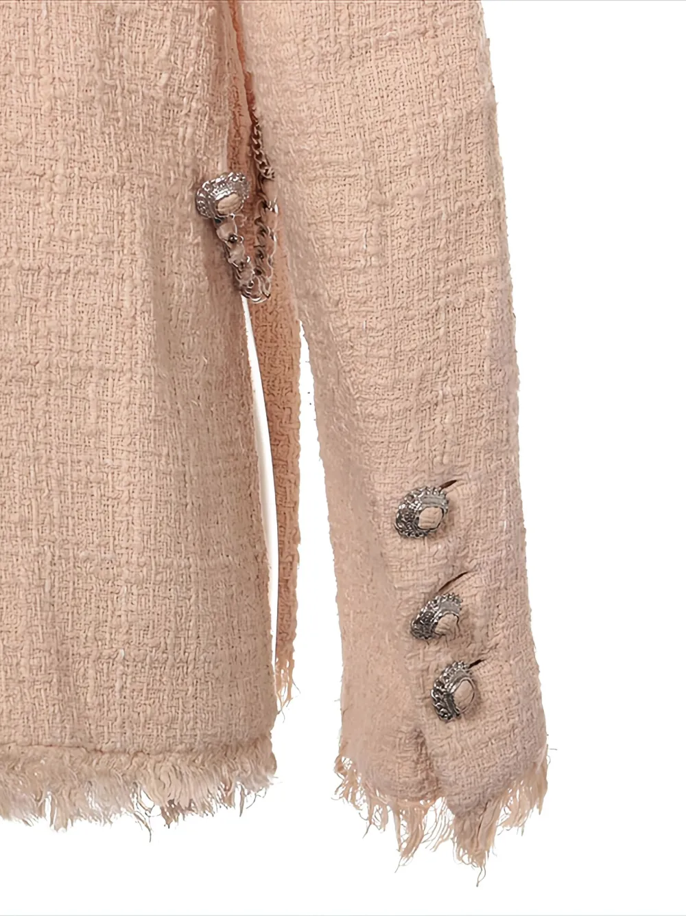 Pre-owned Chanel 2010-2020s Coco-button Jacket In Neutrals