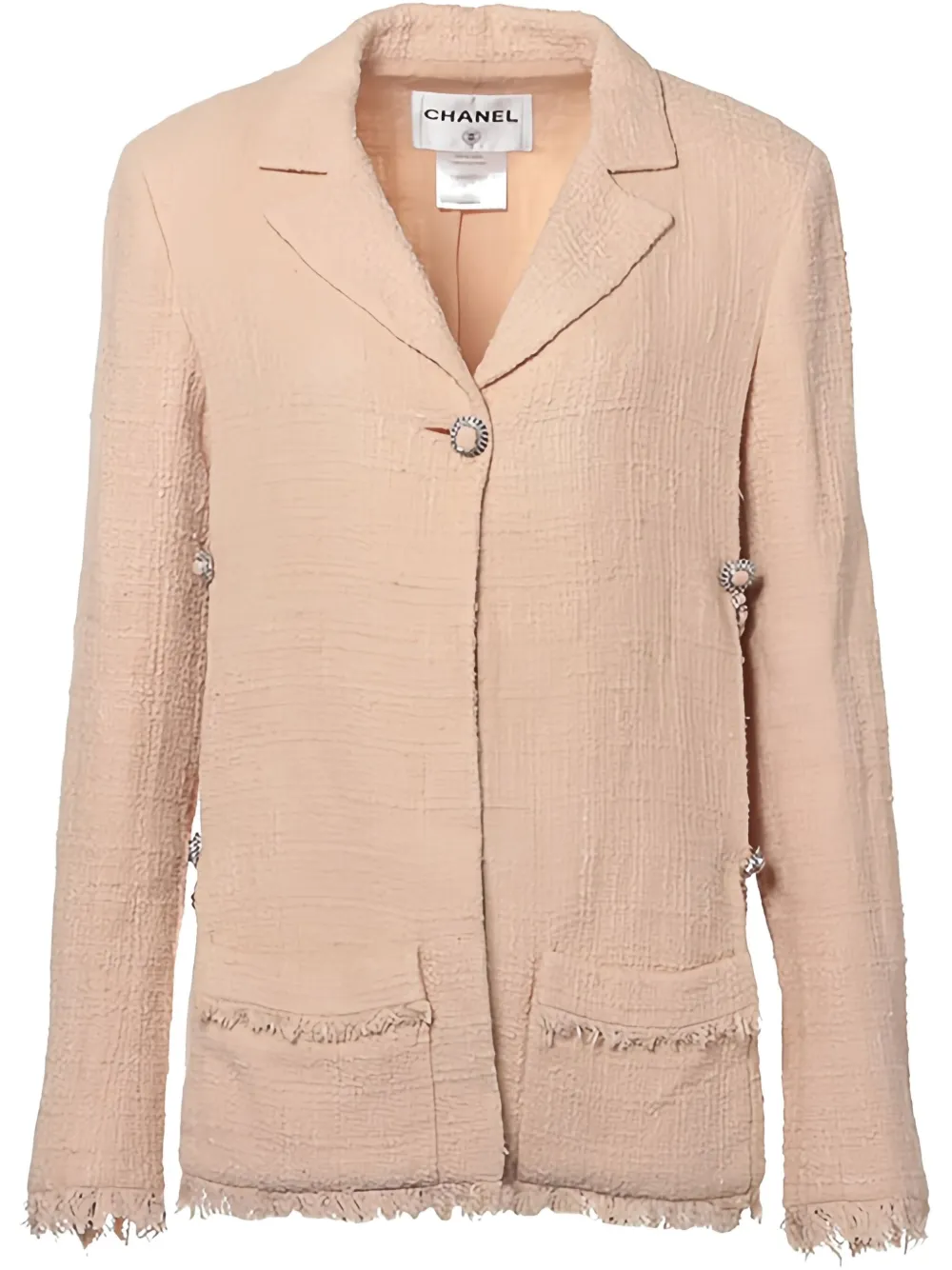 CHANEL Pre-Owned 2010-2020s Coco-button jacket | Neutrals | Image 1