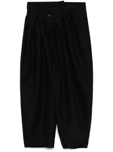 SONGZIO pantalones capri drapeados