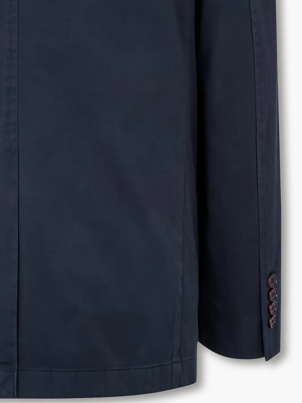 Man On The Boon. Katoenen blazer met enkele rij knopen Blauw