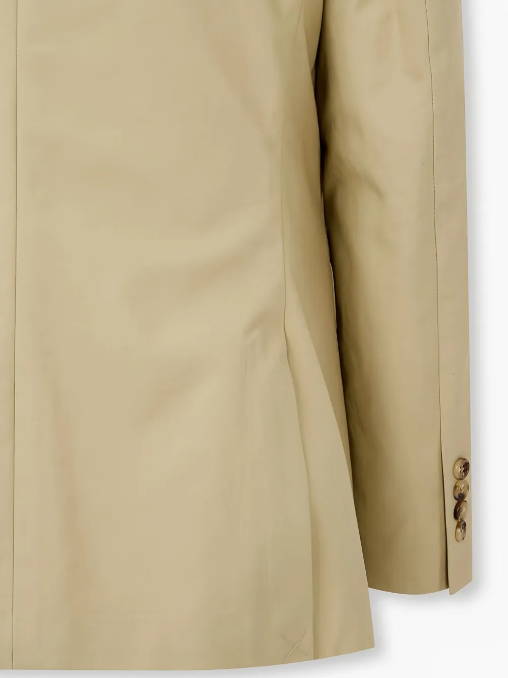 Man On The Boon. Essential katoenen blazer met enkele rij knopen Beige
