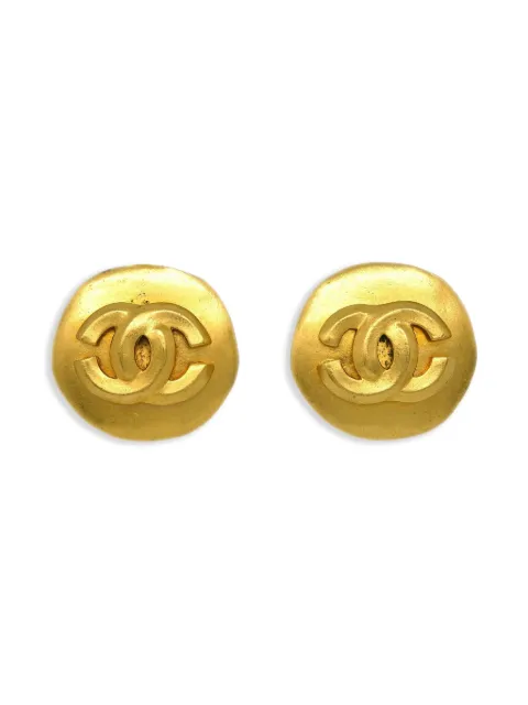 CHANEL Pre-Owned 1996 pre-owned CC-Ohrclips