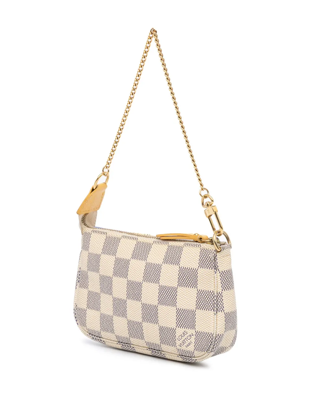 Louis Vuitton Pre-Owned 2011 Damier Azur Illustre Mini Pochette Accessoires handtas - Wit