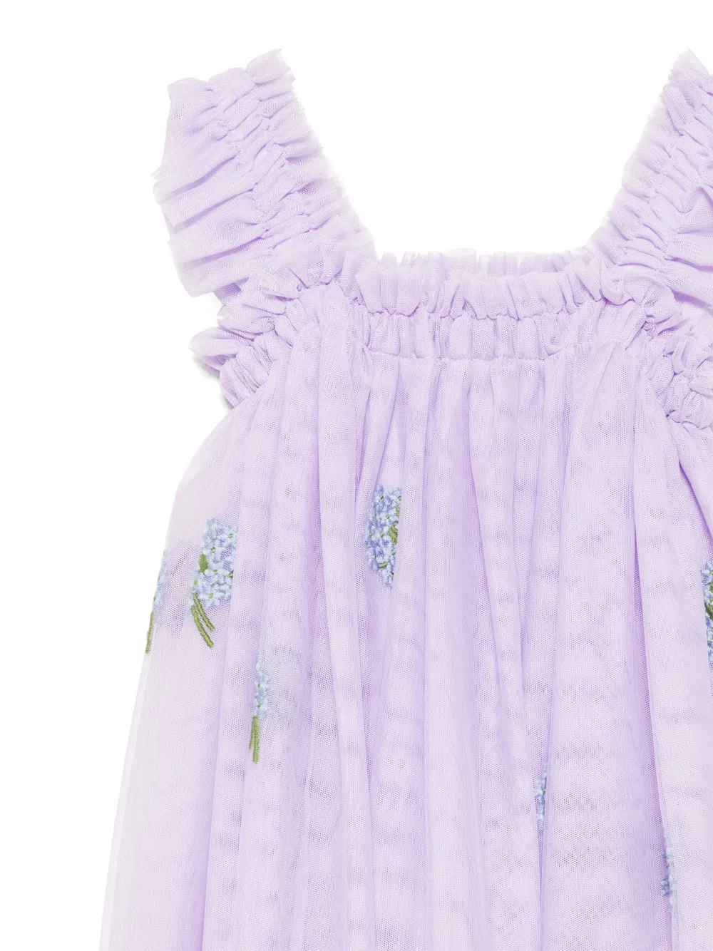 Stella McCartney Kids Mouwloze jurk Paars