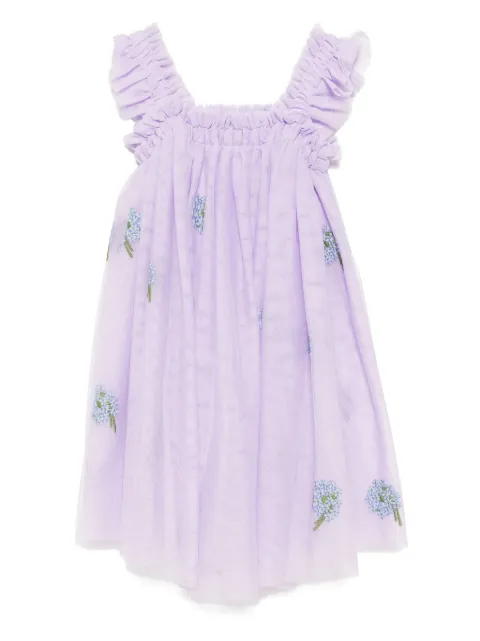 Stella McCartney Kids floral-embroidered sleeveless dress