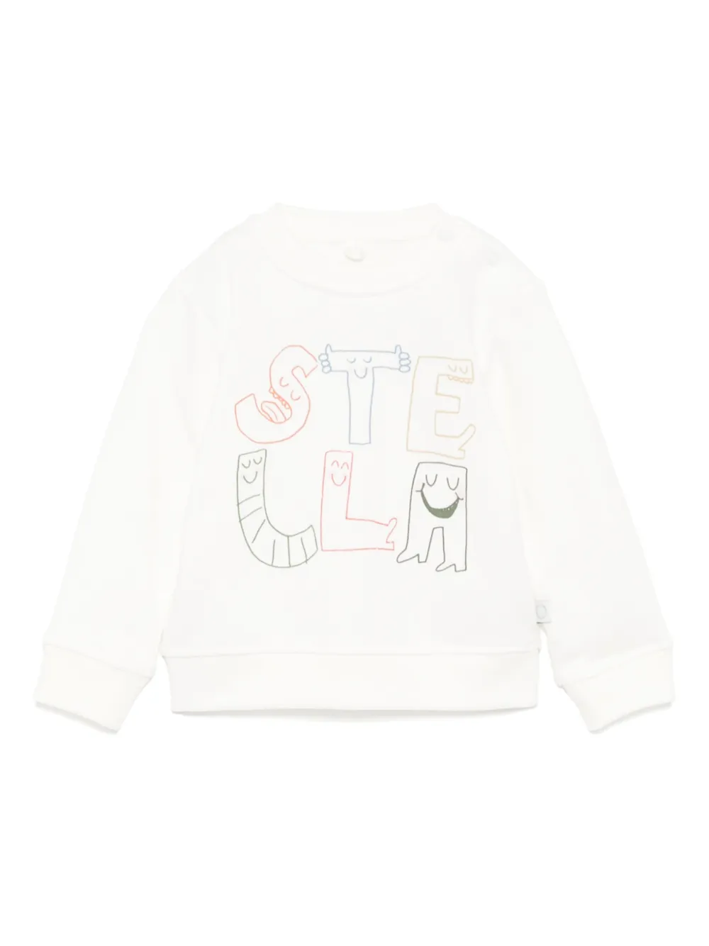 Stella McCartney Kids Sweater met grafische print Beige