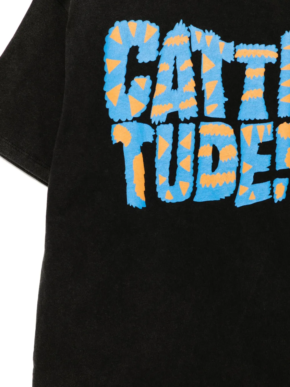 Stella McCartney Kids T-shirt met grafische print Zwart