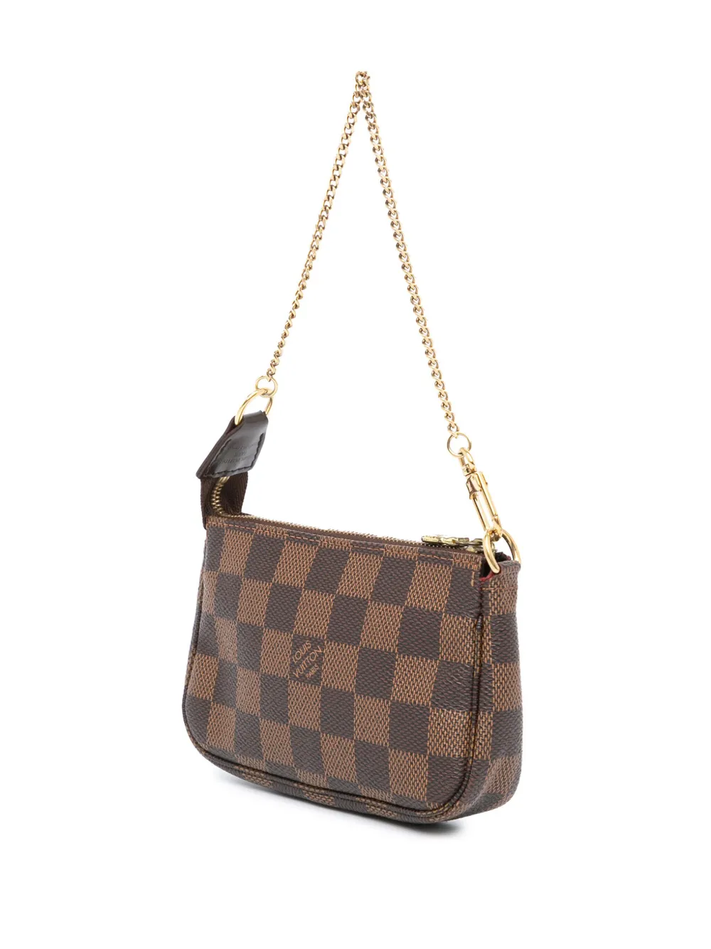 Louis Vuitton Pre-Owned 2011 Damier Ebene kleine Pochette Accessoires handtas - Bruin