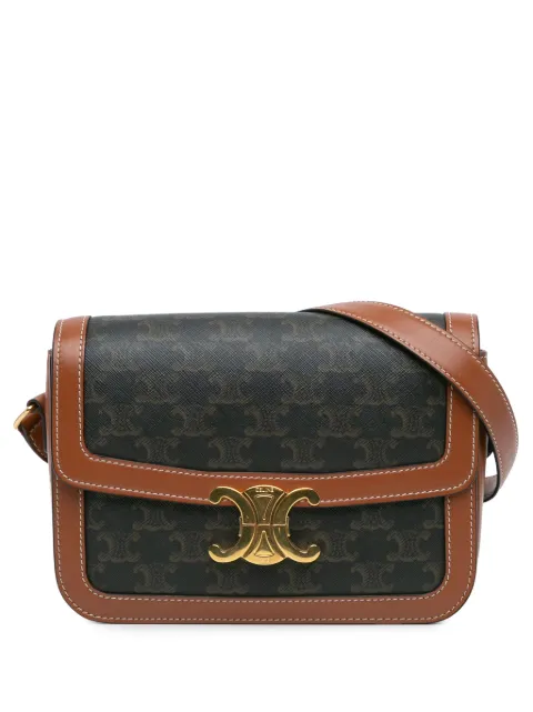 Céline Pre-Owned 2020 Classique Coated Canvas Triomphe crossbody bag