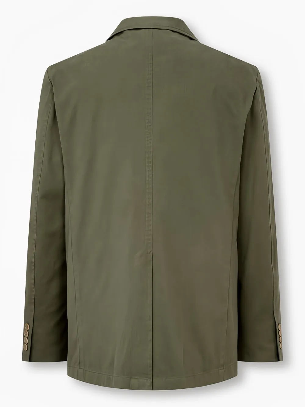 Man On The Boon. cotton single-breasted blazer - Groen