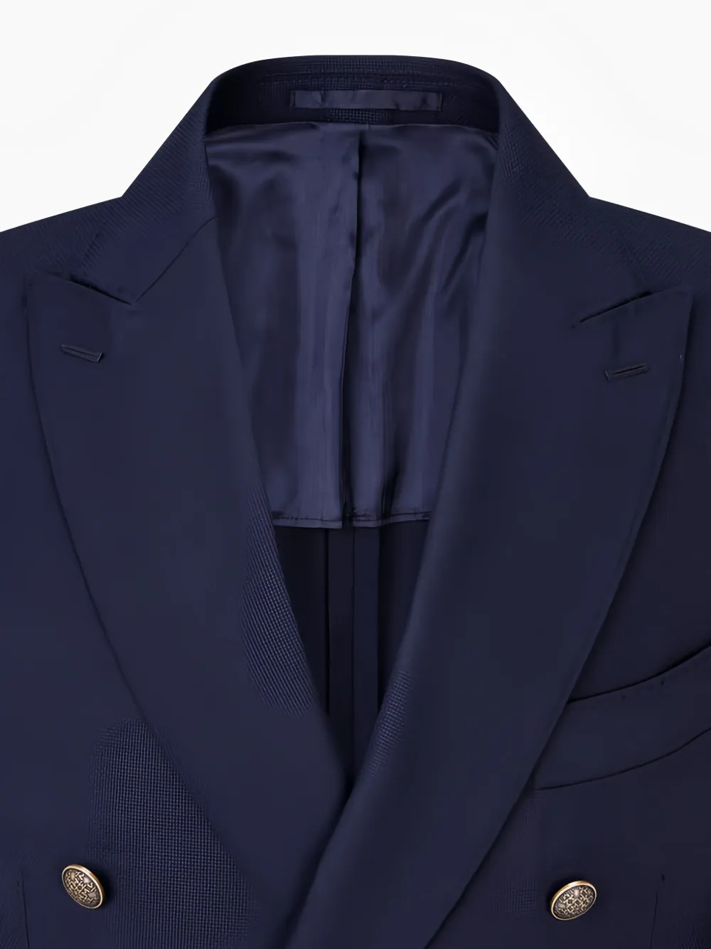 Man On The Boon. Wool Double-breasted Blazer In Blue