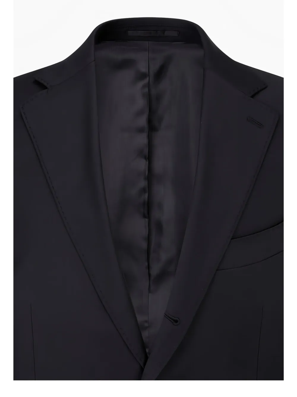 Man On The Boon. Wollen blazer met enkele rij knopen Zwart