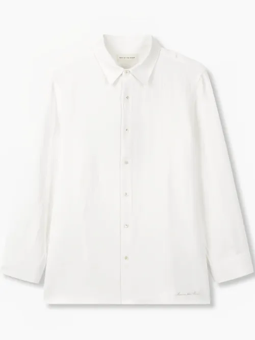 Chemise à logo brodé - Man On The Boon. - Modalova