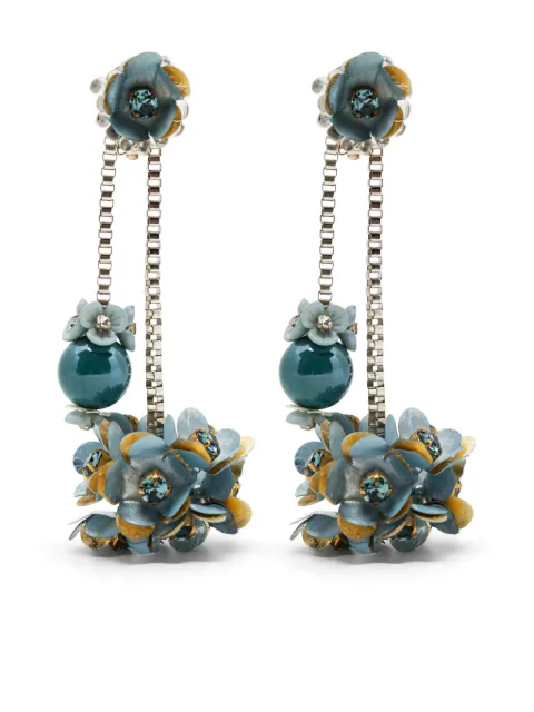 Biyan crystal beaded earnings