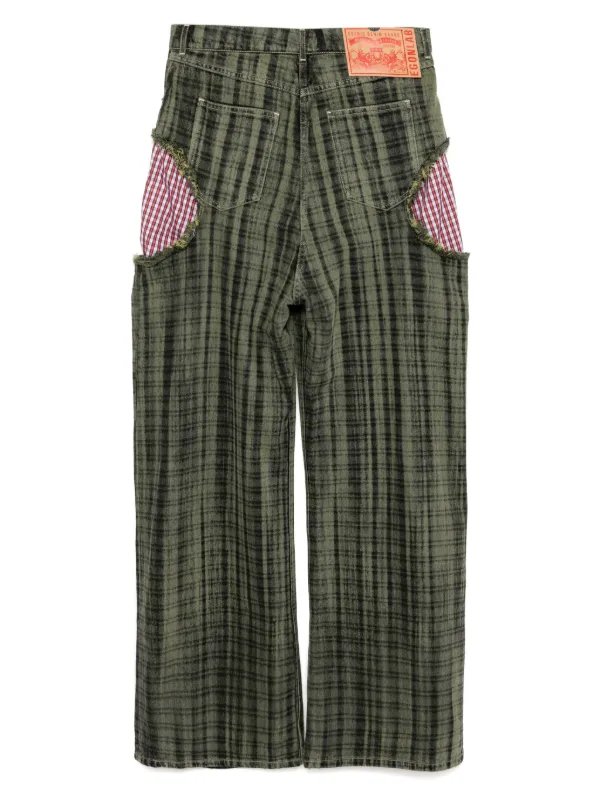 EGONLAB. ダメージジーンズ EGONlab. ダメージ ジーンズ | グリーン | FARFETCH JP