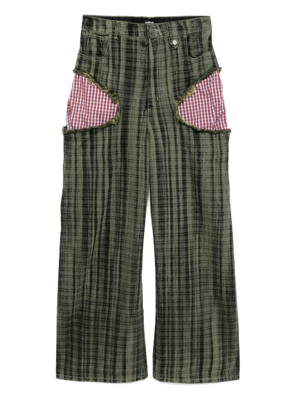 EGONlab. distressed denim jeans | Green | Image 1