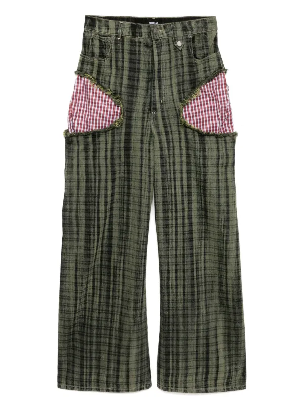 EGONlab. ダメージ ジーンズ | グリーン | FARFETCH JP