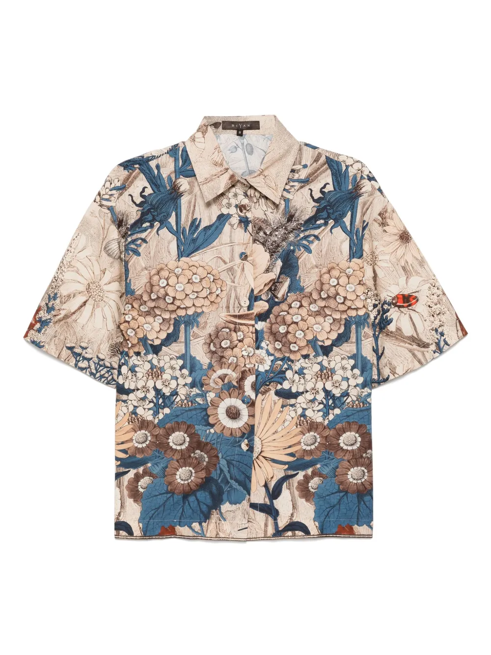 printed short-sleeved shirt