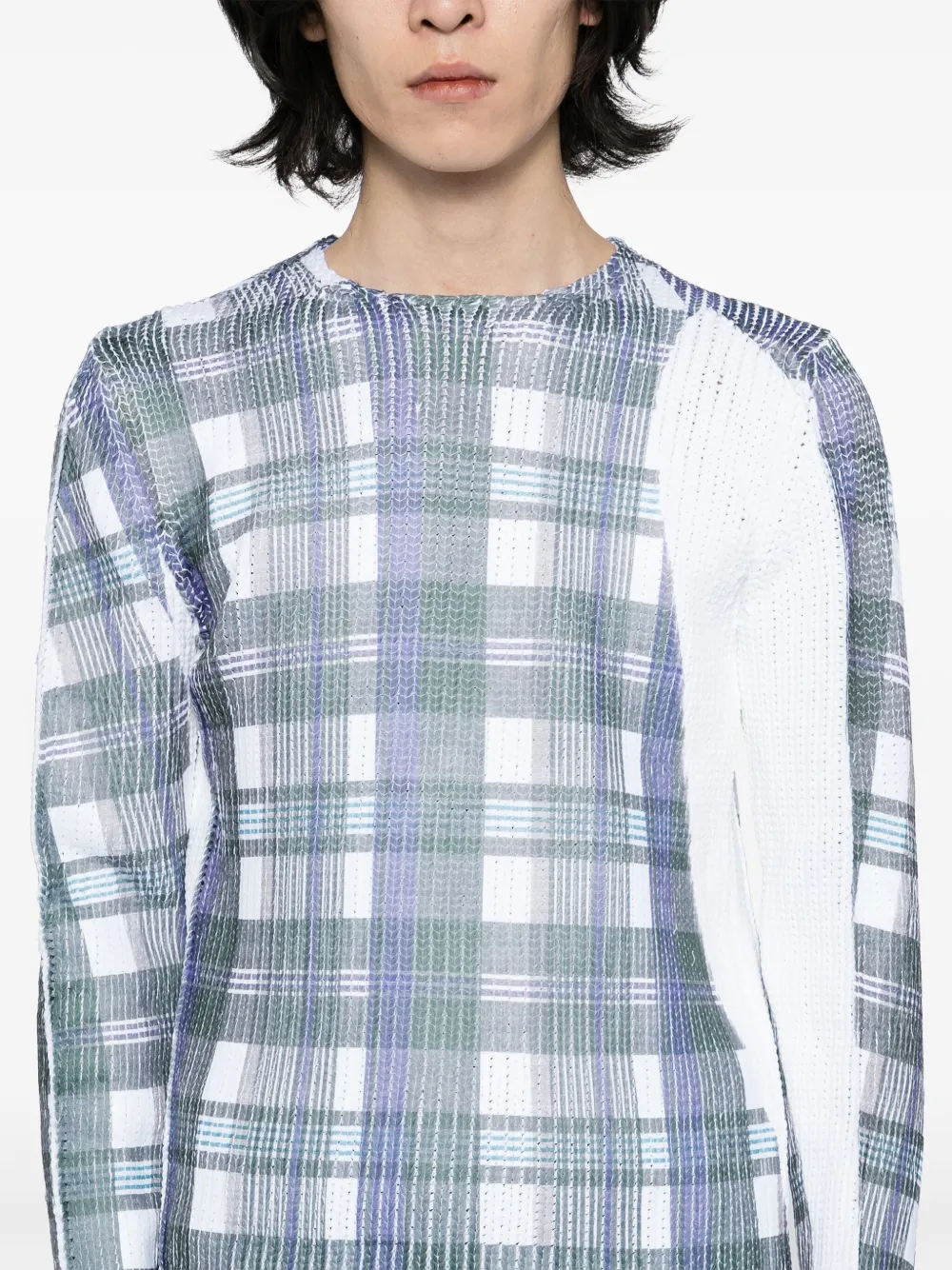Comme Des Garçons Shirt Tartan Check-print Jumper