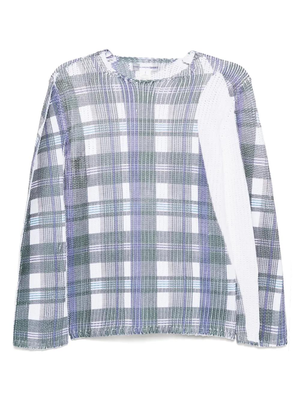 Comme Des Garçons Shirt Tartan Check-print Jumper