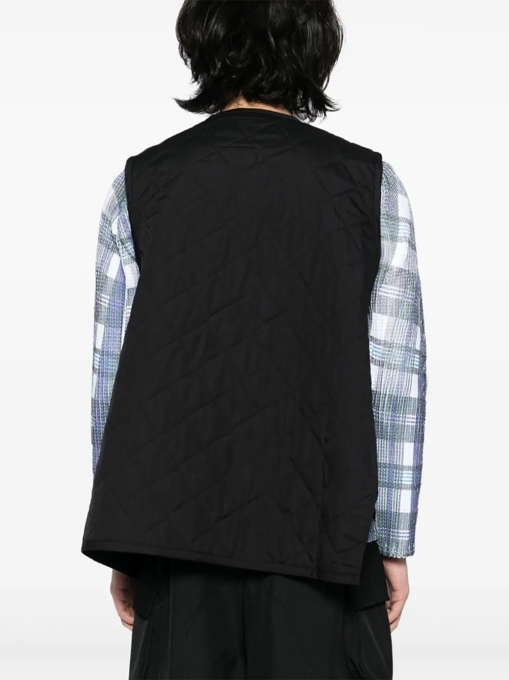 Shop Comme Des Garçons Shirt X Lavenham Bias Thornam Gilet