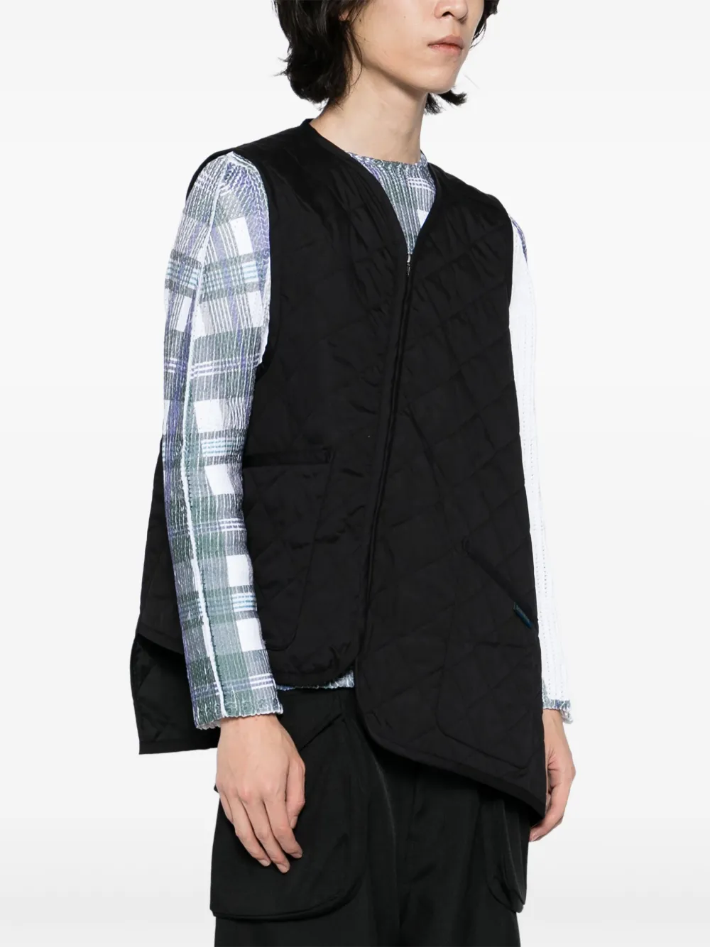 Shop Comme Des Garçons Shirt X Lavenham Bias Thornam Gilet