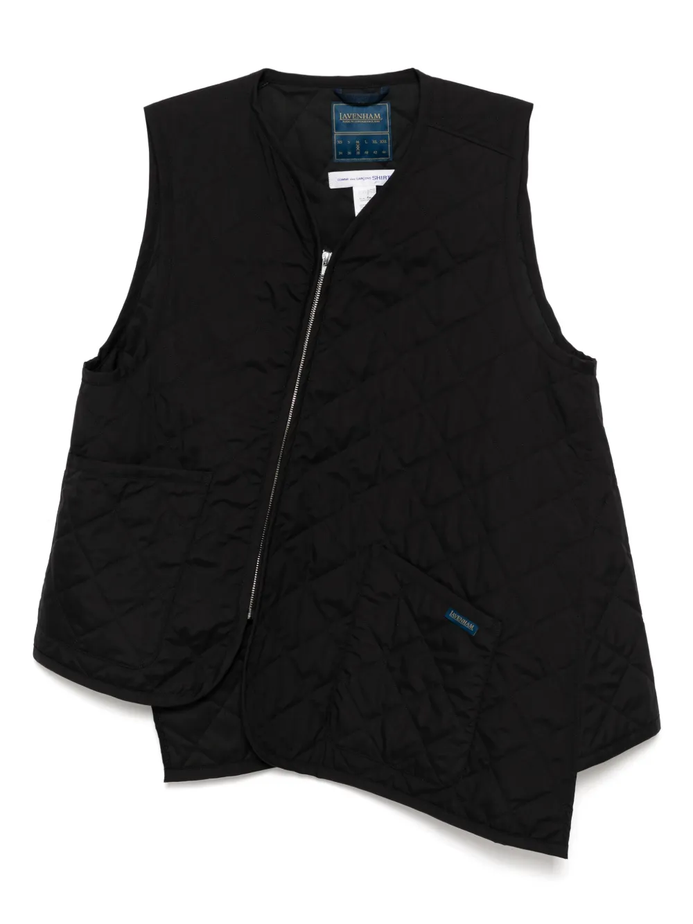 Shop Comme Des Garçons Shirt X Lavenham Bias Thornam Gilet