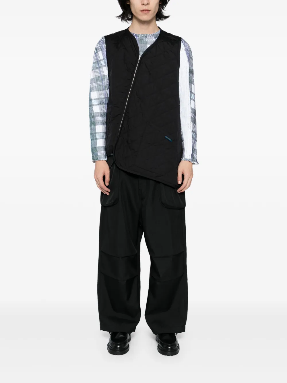 Shop Comme Des Garçons Shirt X Lavenham Bias Thornam Gilet