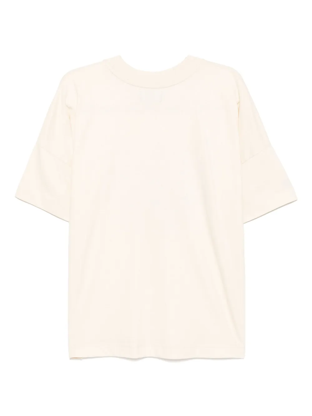 EGONlab. logo-print cotton t-shirt - Beige