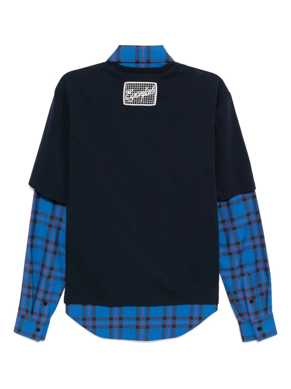 EGONlab. T-shirt shirt - Blauw