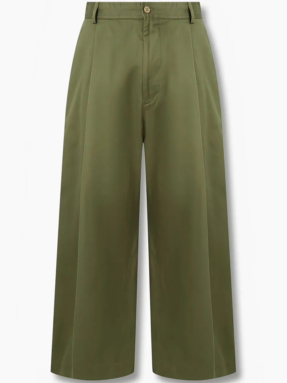 Man On The Boon. Pintuck-detail Wide-leg Trousers In Green
