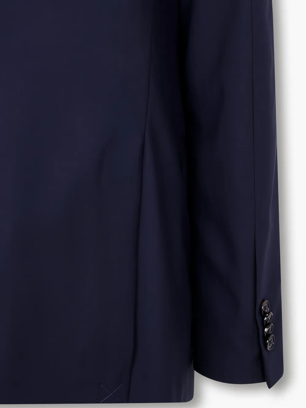 Man On The Boon. Wollen blazer met enkele rij knopen Blauw