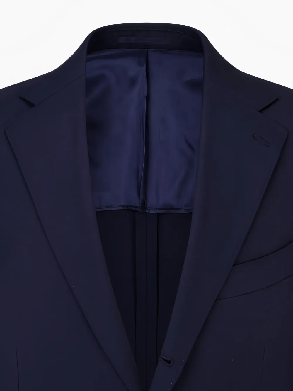 Man On The Boon. Wollen blazer met enkele rij knopen Blauw