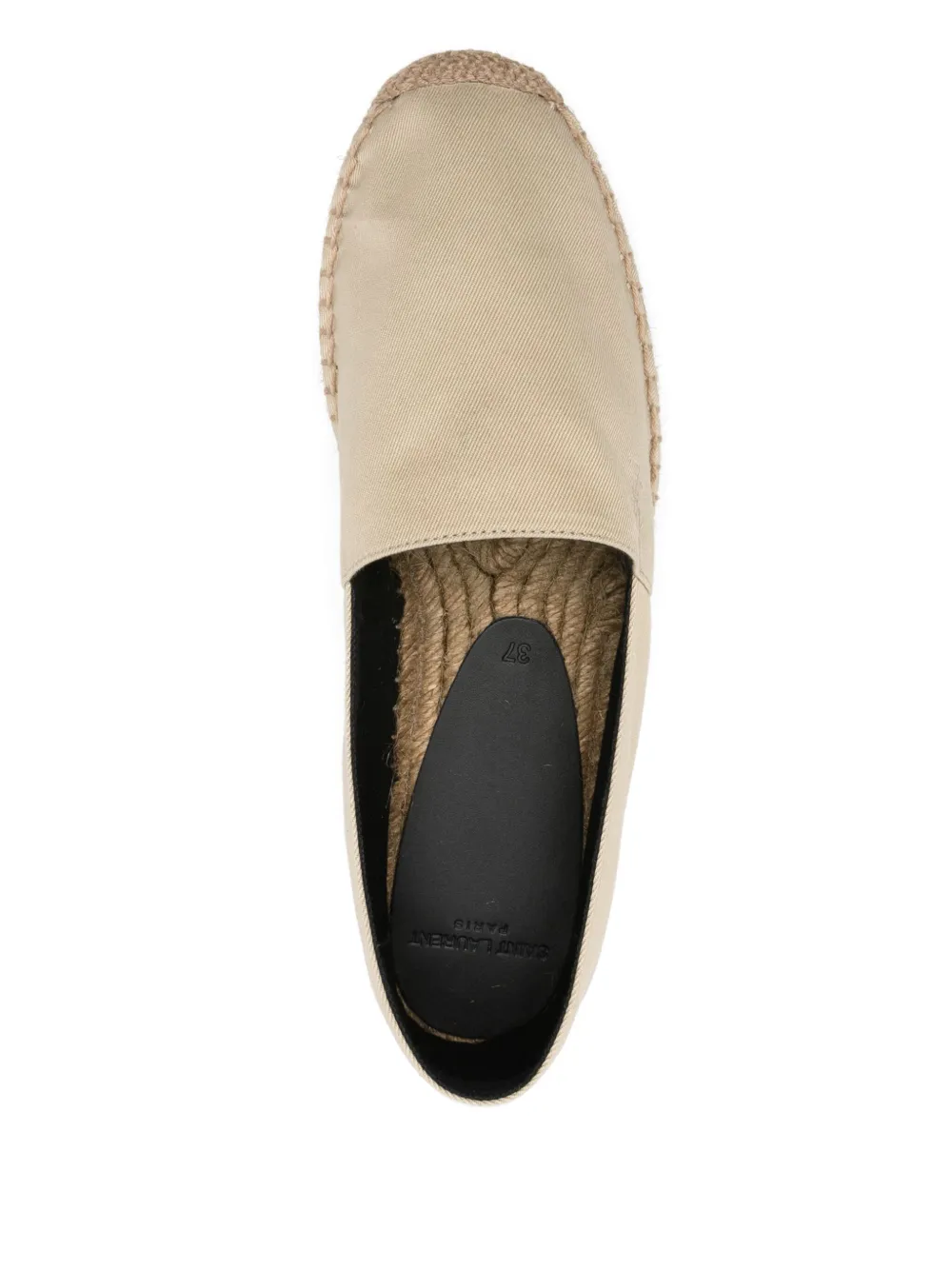 Saint Laurent cotton espadrilles Neutrals