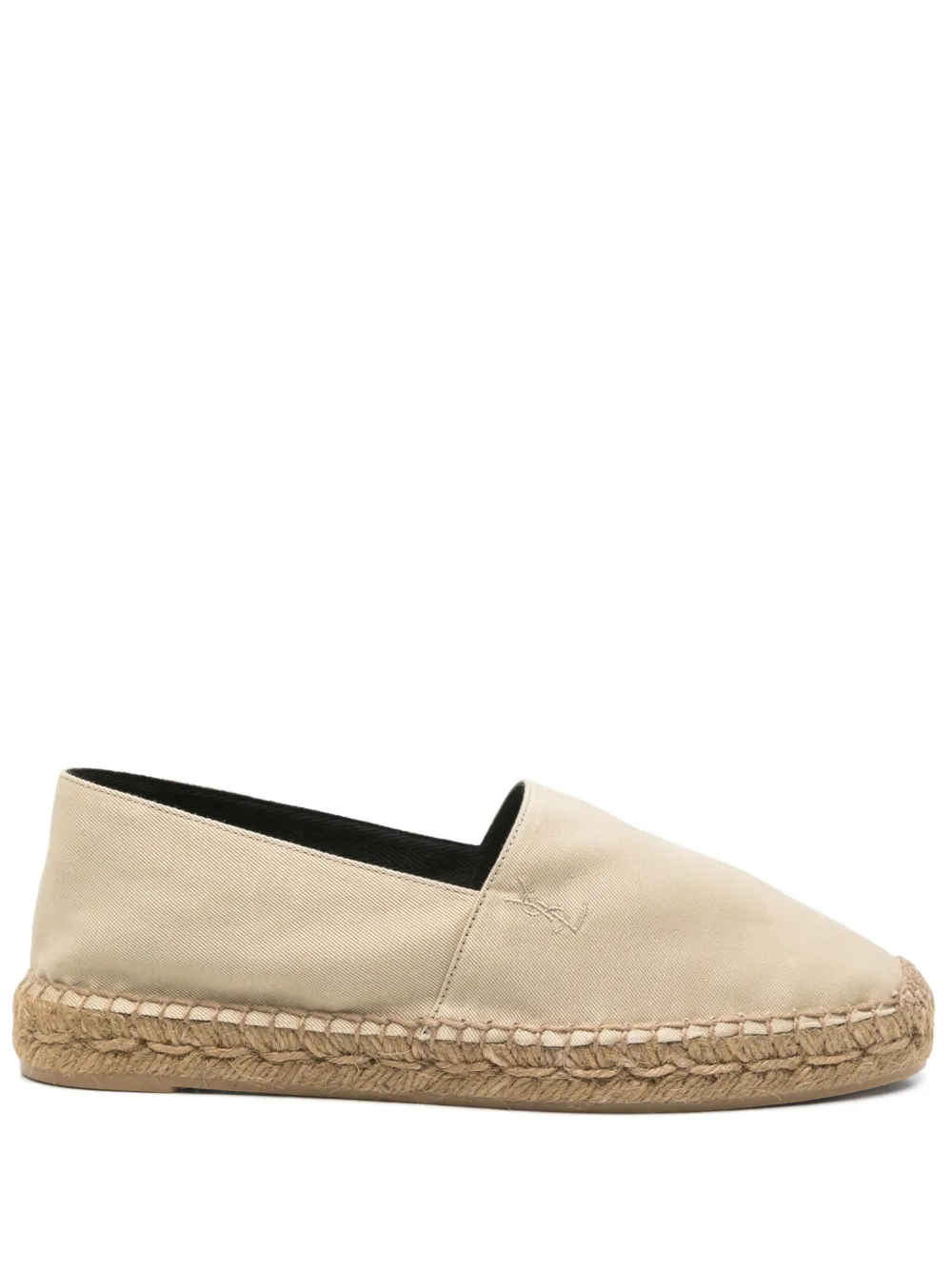 Saint Laurent cotton espadrilles Neutrals