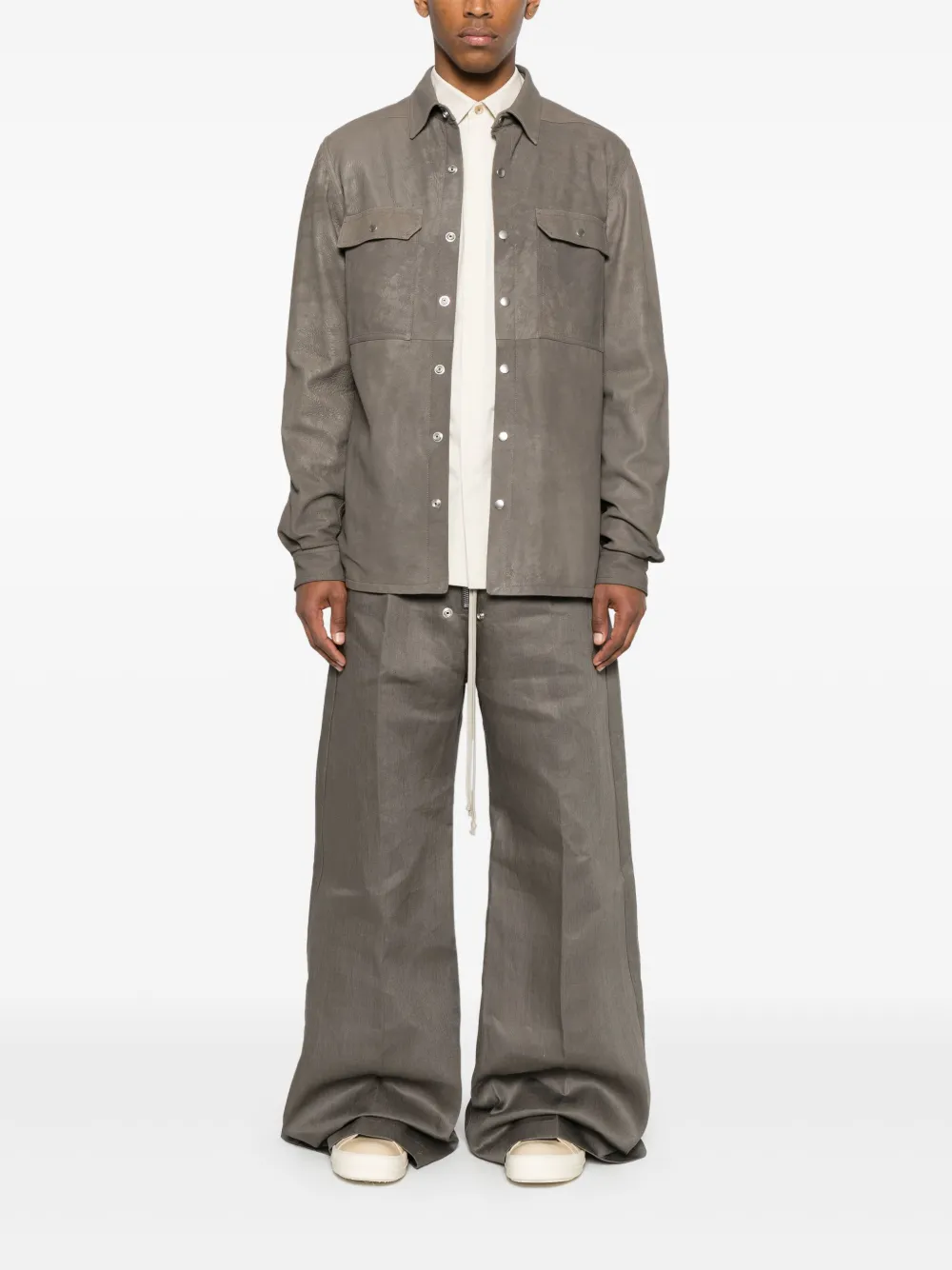 Rick Owens Hemdjacke aus Leder | Hemdjacken | Image 2
