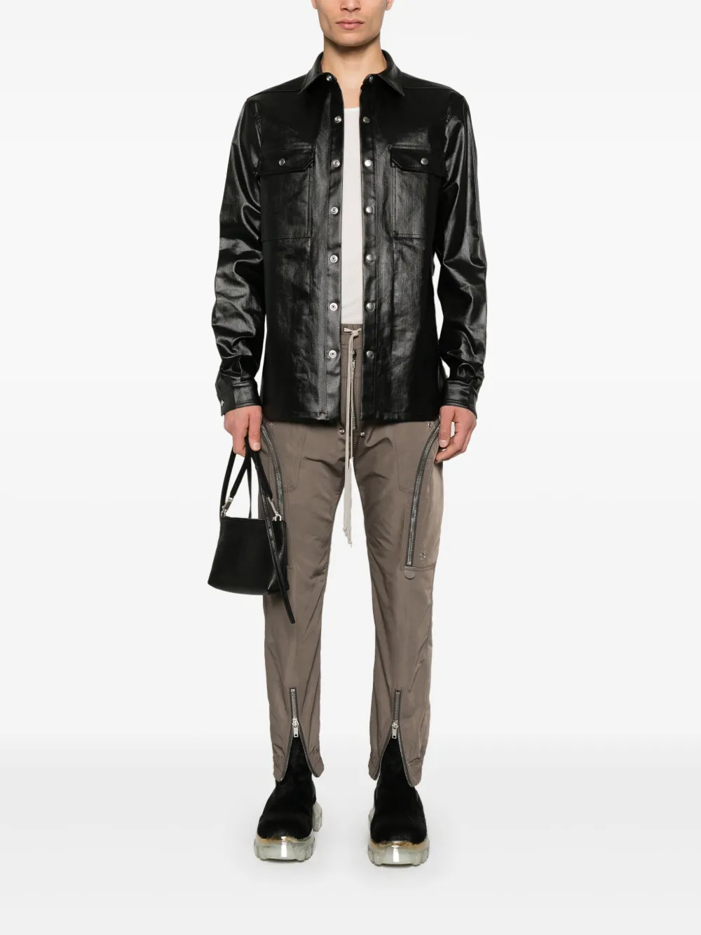Rick Owens coated overshirt | Shirt Jackets | Image 2
