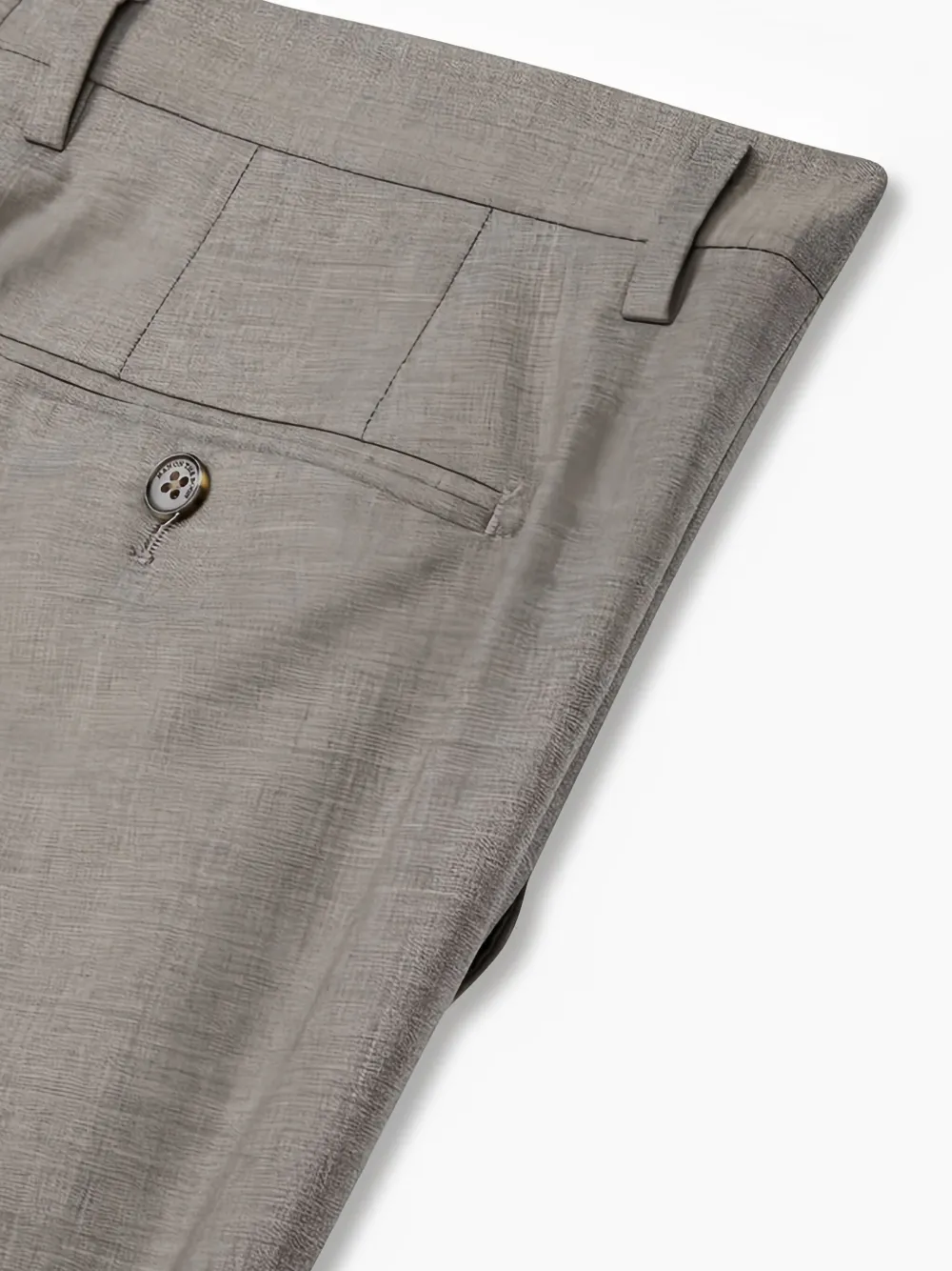 Man On The Boon. Wollen pantalon Beige