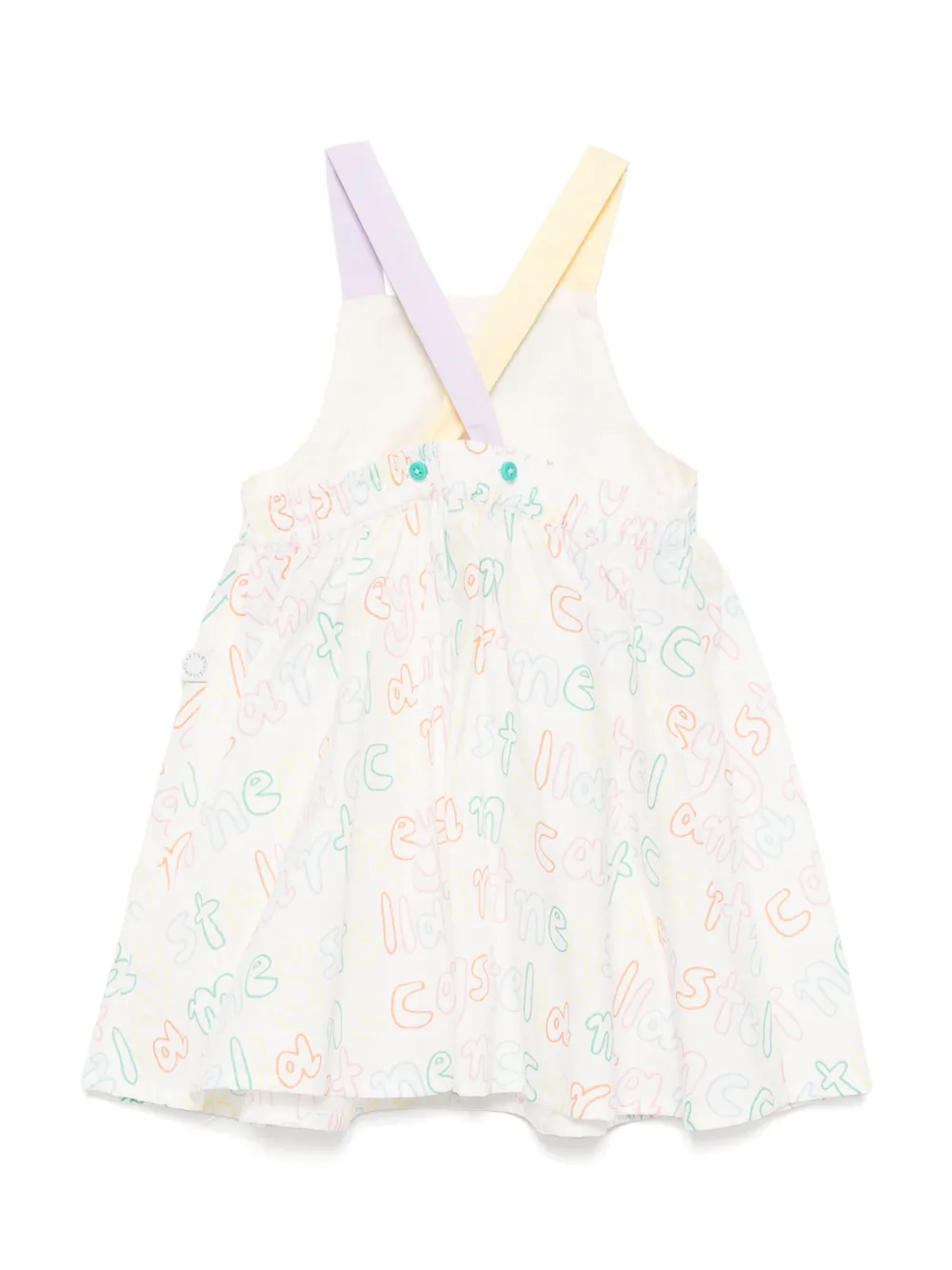 Stella McCartney Kids Jurk en broekje met print Wit
