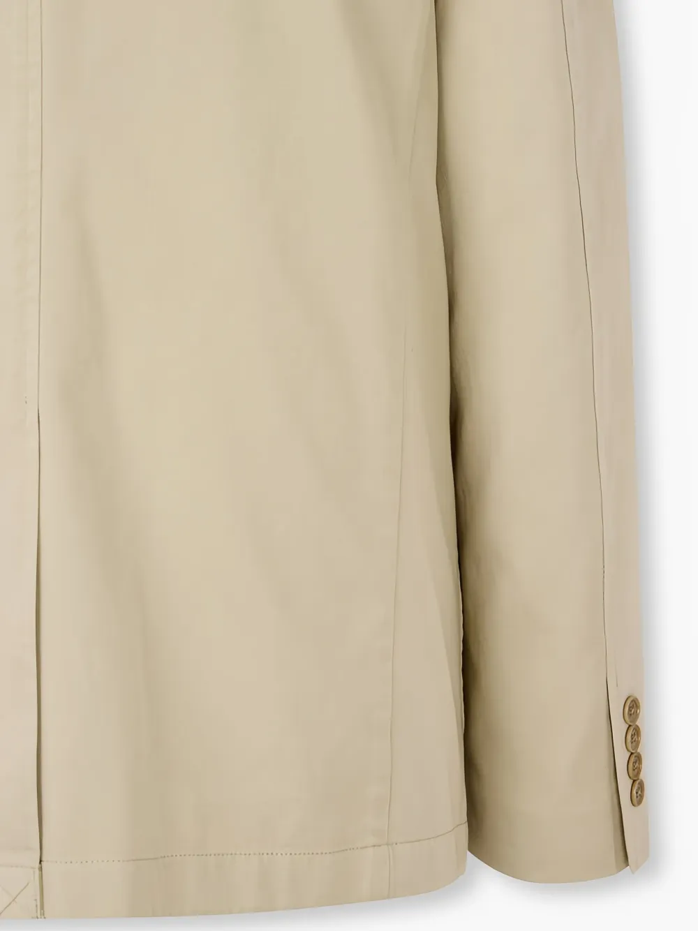 Man On The Boon. Katoenen blazer met enkele rij knopen Beige