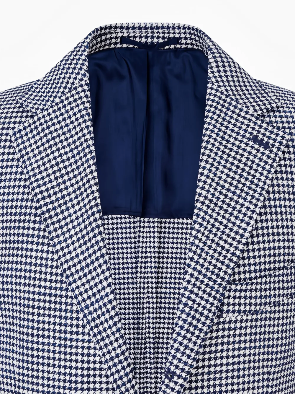 Man On The Boon. Blazer met pied-de-poule print Blauw