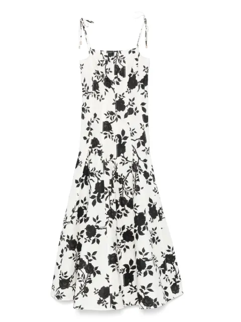 Self-Portrait floral-print midi dress
