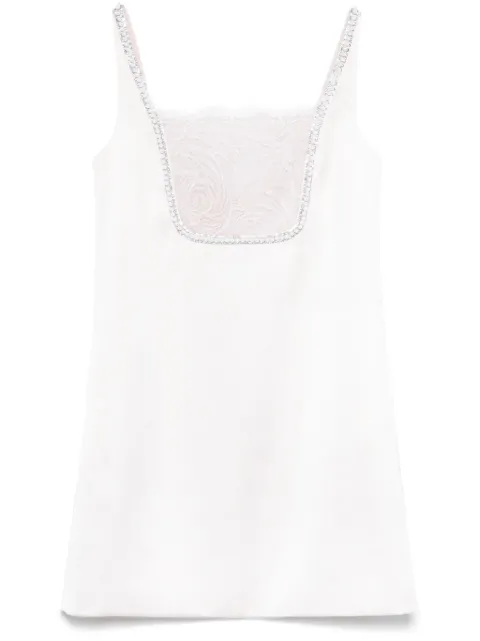 Self-Portrait vestido corto con efecto satinado