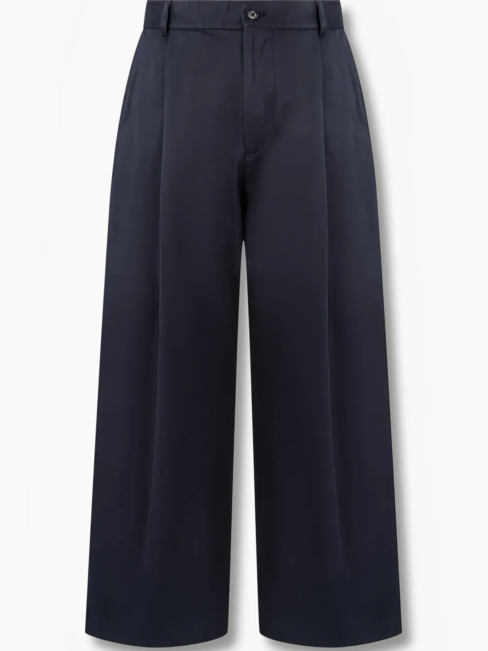 Man On The Boon. Pintuck-detail Wide-leg Trousers In Blue