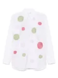 Comme Des Garçons Shirt Gingham patch shirt - White