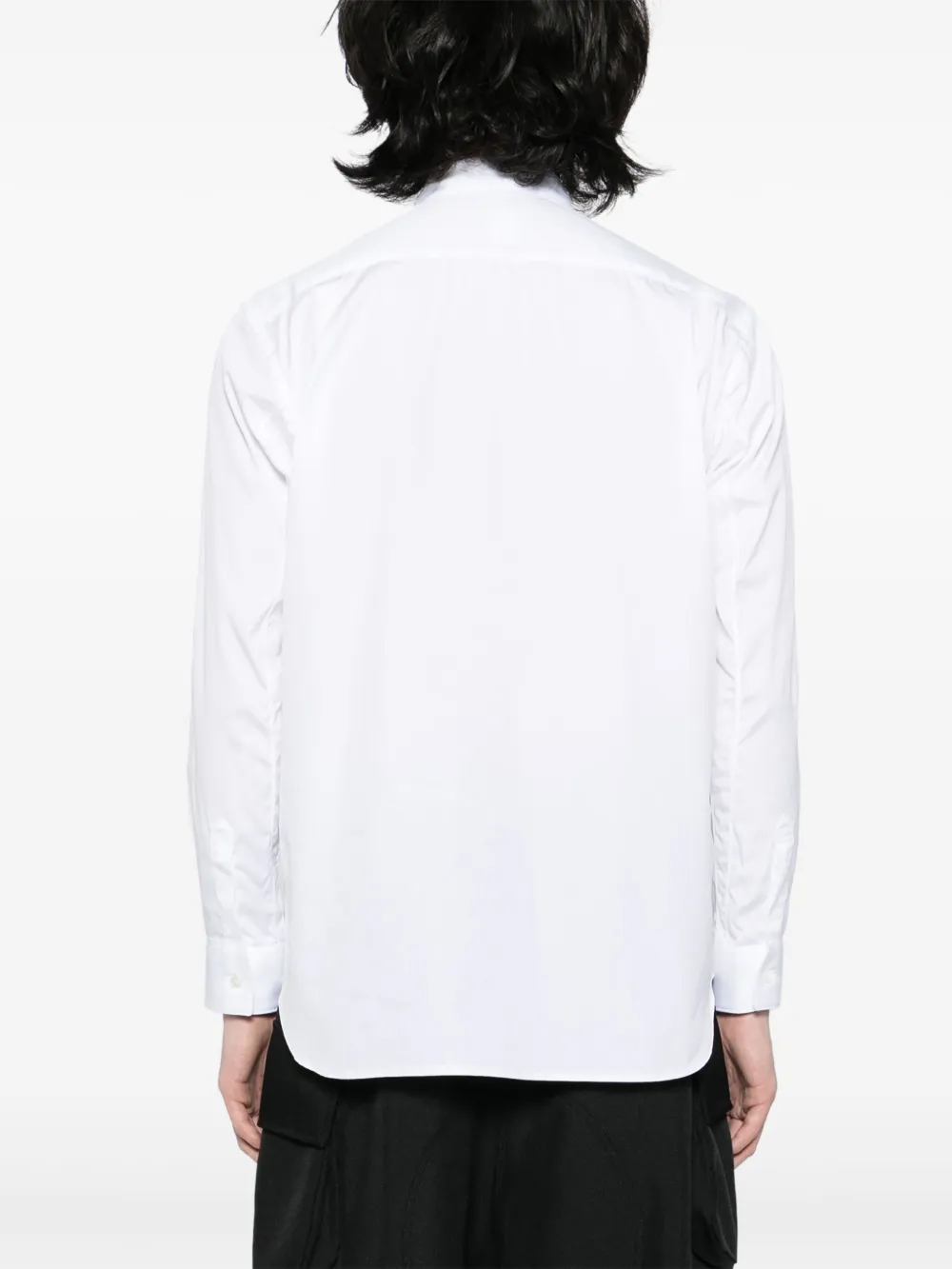 Comme Des Garçons Shirt Overhemd met gingham-patch Wit