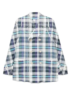 Comme Des Garçons Shirt denim-print Jacket | FARFETCH