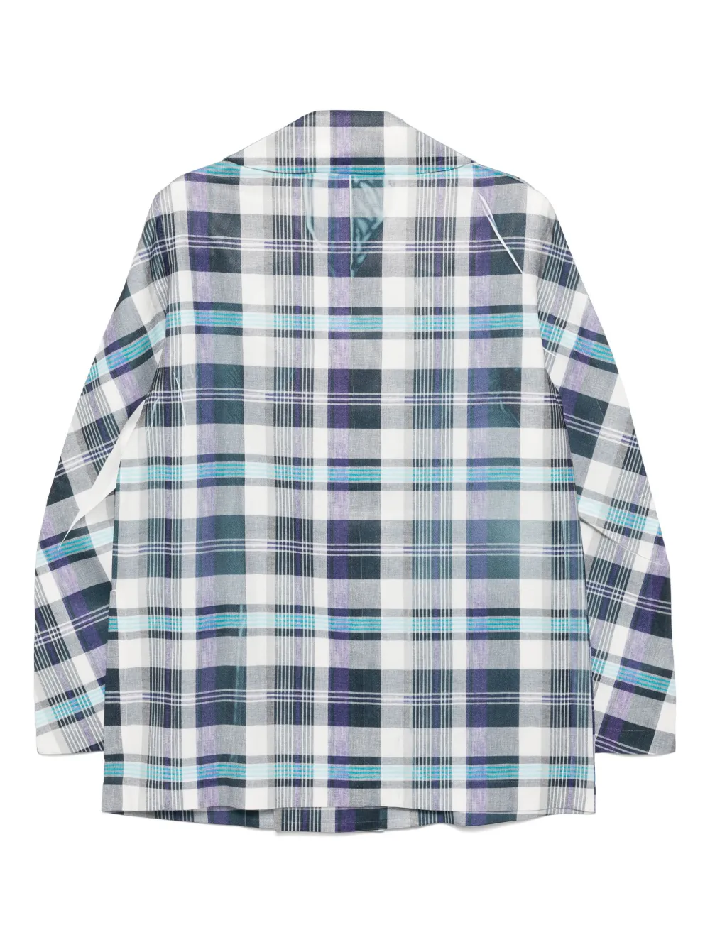 Comme Des Garçons Shirt checked double-breasted button blazer | Blazers | Image 2