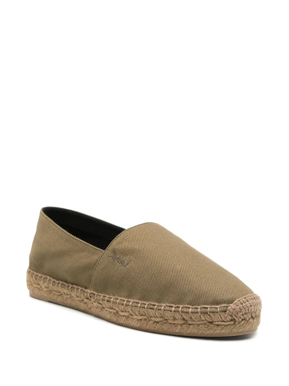 Saint Laurent cotton espadrilles Green