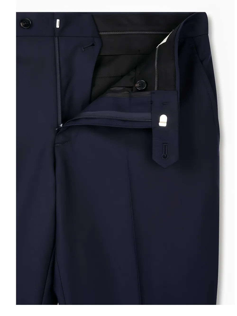 Man On The Boon. Wollen pantalon Blauw